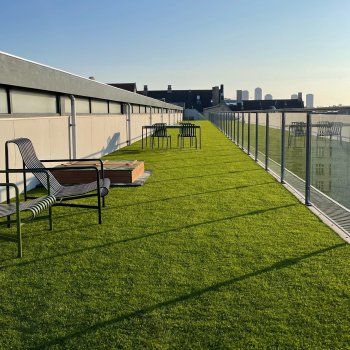 KARLA ECO Safegrass, kunstgræs, rulle i anbrud, bredde 2 m