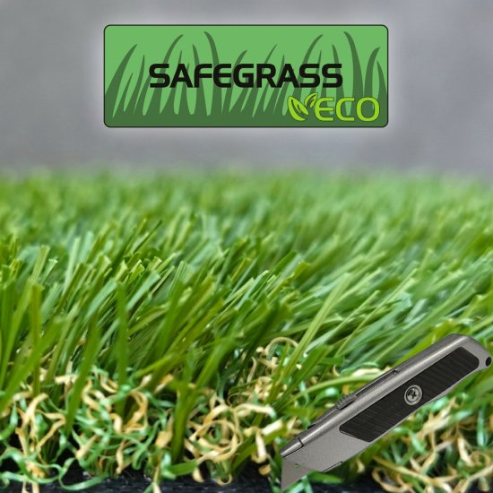 FRODE ECO+ Safegrass, kunstgræs, rulle i anbrud, bredde 2 m