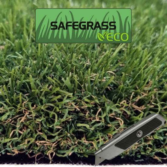 KARLA ECO Safegrass, kunstgræs, rulle i anbrud, bredde 2 m