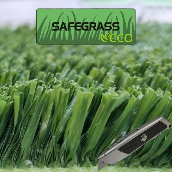 PLAYGRASS ECO Safegrass, kunstgræs, rulle i anbrud, bredde 4 m 